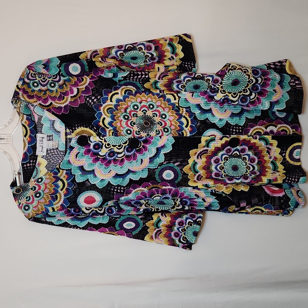 Joseph Ribkoff Colorful Patterned Cover Up Size 10